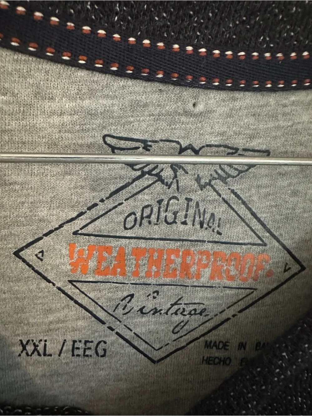 Weatherproof Men's Crewneck Long Sleeve Sweatshirt Gray Textured Pullover XXL